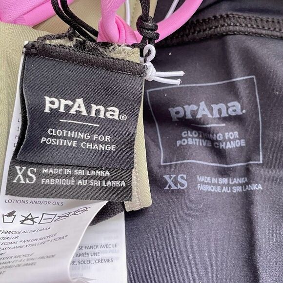 prAna Bikini Set Black Sporty Hipster 2 Piece Swimwear Black Womens Size XS NEW! - Picture 8 of 15